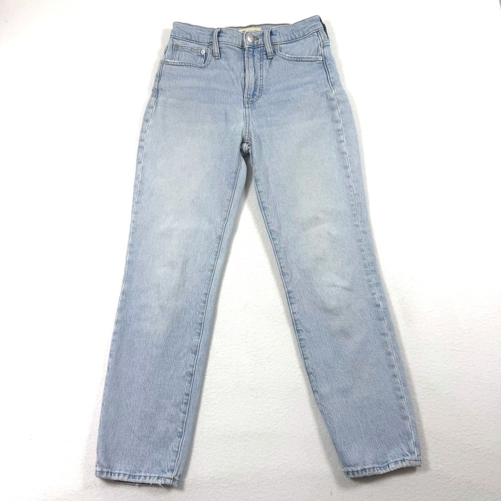 Madewell The Perfect Vintage Jean Light Wash High Rise Straight Leg Size 25